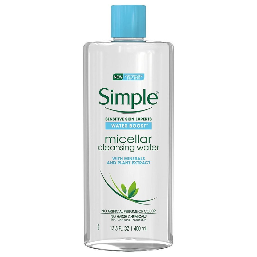 Simple Water Boost Micellar Cleansing Water for Sensitive Skin, 13.5 Fl …